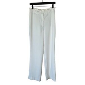 Express Wide Leg Super High Rise Ruffle Trim Waist Dress Pants Size 6S